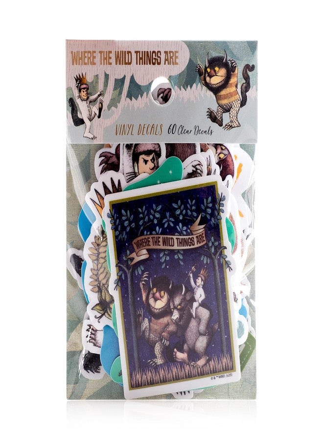 كونكويست ملصقات فينيل شفافة من Conquest Journals Where The Wild Things are، مجموعة من ملصقات فريدة، مقاومة للماء والأشعة فوق البنفسجية والخدش، رائعة لجميع أجهزتك (شفافة، عبوة من 60 قطعة) - Image 5
