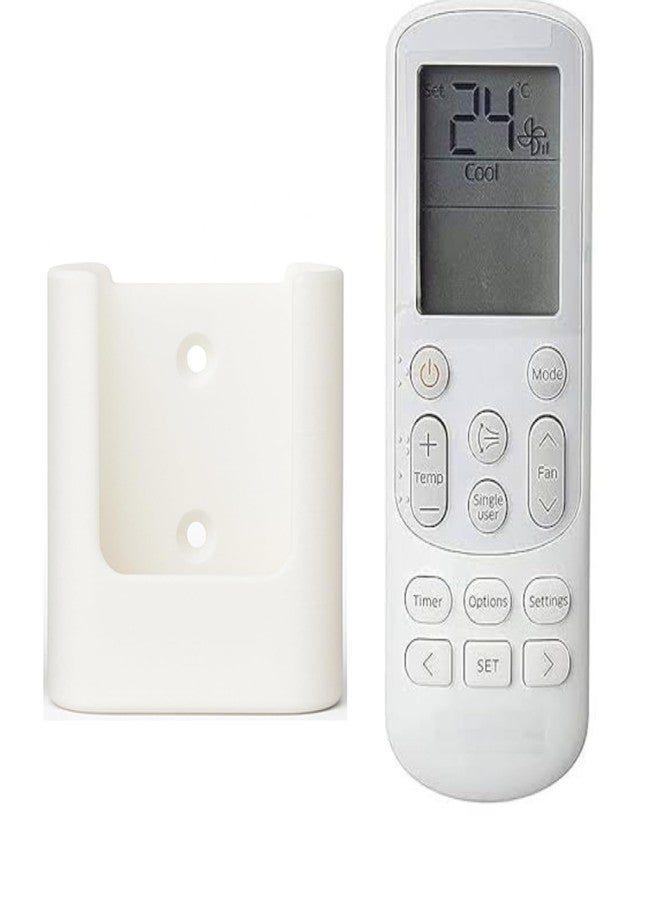 FUN FRY Universal AC Remote wall Mount Remote Holder Stand Compatible with Samsung AC Remote Control Made with PLA Biodegradable Materail (White) - Image 4