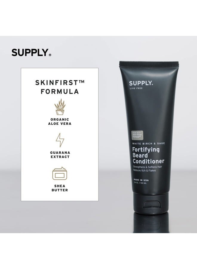 SUPPLY Fortifying Beard Conditioner - Softens, Strengthens, and Nourishes - Prevents Dryness, Itchiness, and Split Ends - Natural Care for Softer, Healthier Beard and Skin - 3.4oz - Image 2