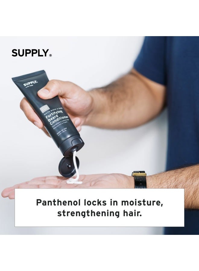SUPPLY Fortifying Beard Conditioner - Softens, Strengthens, and Nourishes - Prevents Dryness, Itchiness, and Split Ends - Natural Care for Softer, Healthier Beard and Skin - 3.4oz - Image 5