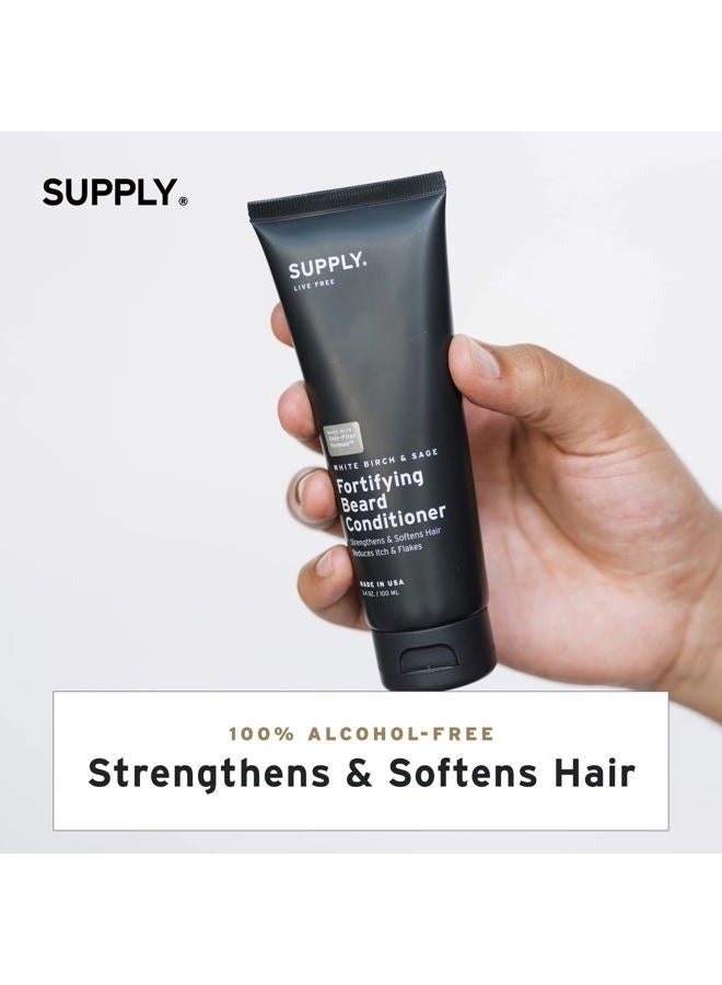 SUPPLY Fortifying Beard Conditioner - Softens, Strengthens, and Nourishes - Prevents Dryness, Itchiness, and Split Ends - Natural Care for Softer, Healthier Beard and Skin - 3.4oz - Image 3