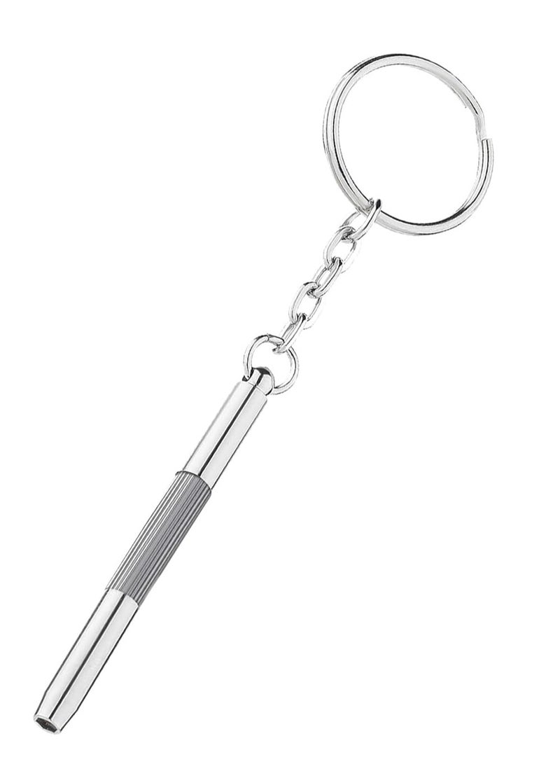 Eyeglass Screwdriver, Mini Keychain Screwdriver Stainless Steel Tightening Hand Tool, Multifunctional Sunglass Watch Jewelry Repair Kit - Image 2