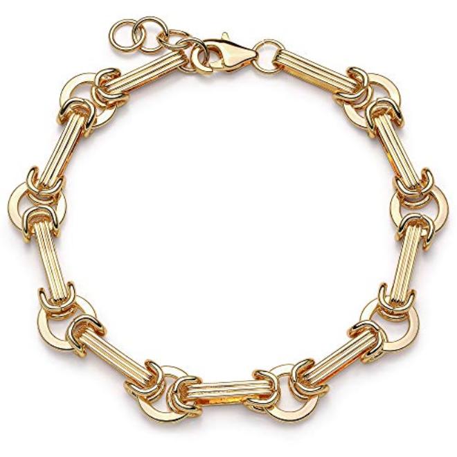 MEVECCO Gold Initial Nail Cuff Bracelets 18K Gold Plated Handmade Cute Cuff Bangle Dainty Letters Bracelets for Women Jewelry Gift - Image 1