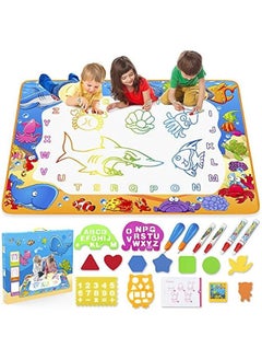 Arabest Educational Water Doodle Mat Toy for Kids - Painting, Writing, Color Drawing, Bring Magic Pens, Girls Boys Age 2-7, Toddler Gift  - Image 1