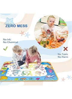 Arabest Educational Water Doodle Mat Toy for Kids - Painting, Writing, Color Drawing, Bring Magic Pens, Girls Boys Age 2-7, Toddler Gift  - Image 2