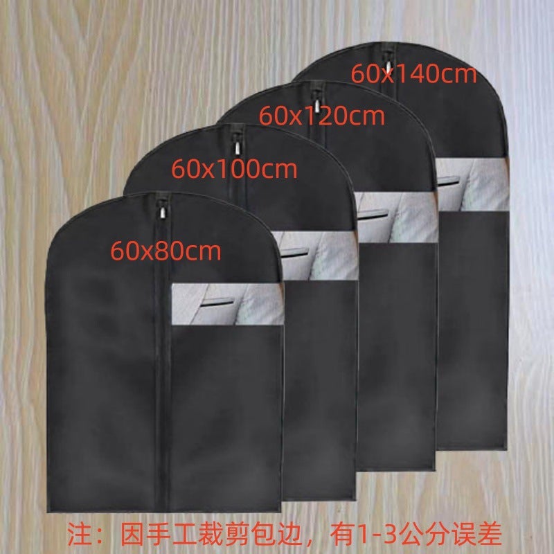 Clothes Dust Cover, Household Washable Coat Dust Bag, Waterproof Transparent Hanging Clothing Bag, Suit Cover - Image 1