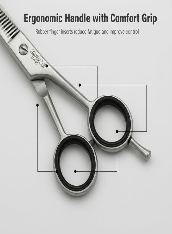 DANIAL Professional Hair Single Thinning Scissor 6.5 Inch | Stainless Steel Barber Thinning Shear | Adjustable Screw | Ergonomic Handle with Finger Rest - Image 4