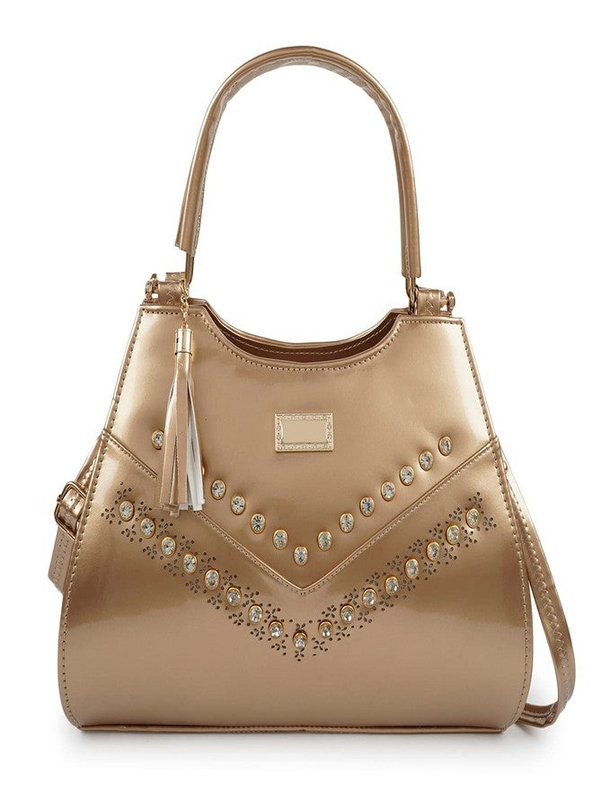 ROLEXO Synthetic Leather Elegant Unique Design Trendy Fancy Classy Adjustable Top Handle Handheld Daytrip Women Handbag - Image 1