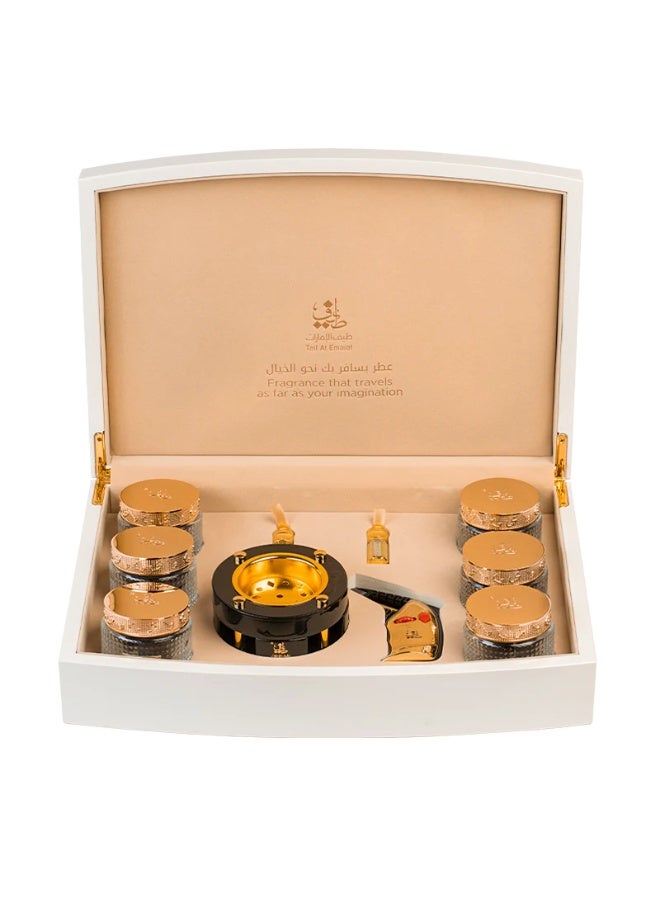 Taif Al Emarat Al Majlis Big Collection – Luxury Bakhour, Oud Oils, Incense Burner & Torch Lighter Gift Set - Image 1