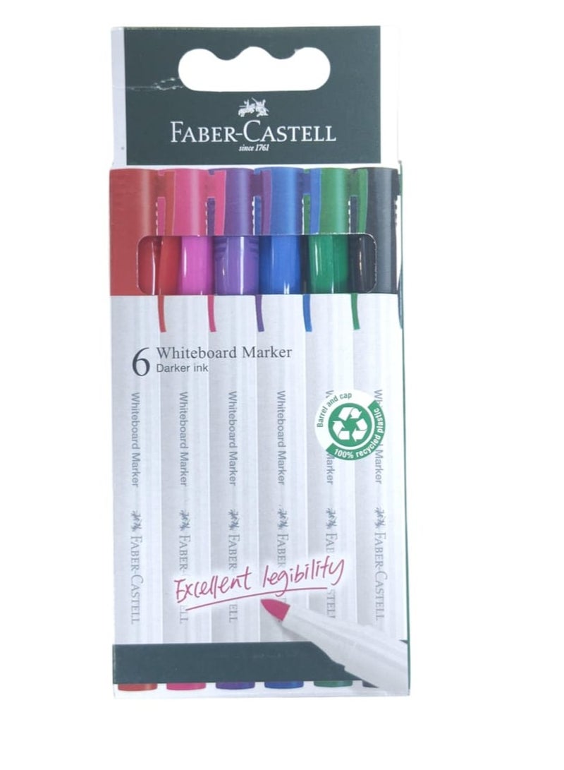 FABER-CASTELL Faber-Castell Whiteboard Marker Slim Wallet Of 6Pc  - Image 1