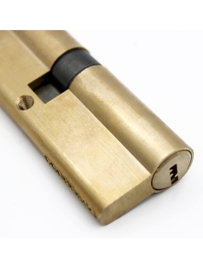 Sharpdo Lock Cylinder with 5 Single Keys, Profile Cylinder Set with One Screw, Easy Mountable Lock for Doors and Garages, Length 60mm - Image 3