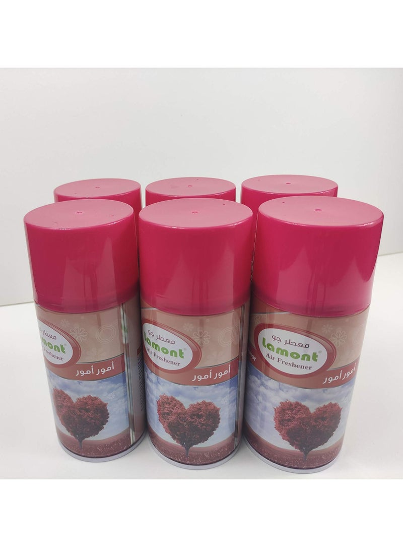 لامونت معطر بخاخ لامونت 6 قطع (أمور أمور, 300 مل)
