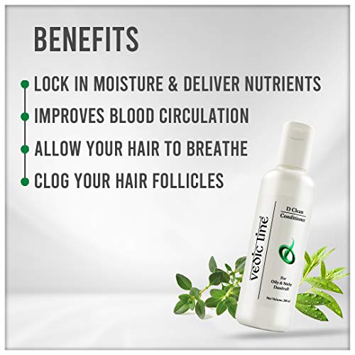 Vedic Line Conditioner, 200ml - Thyme & Tea Tree Oil - Anti-Dandruff & Hair Repair - Unisex - Adult - Image 4