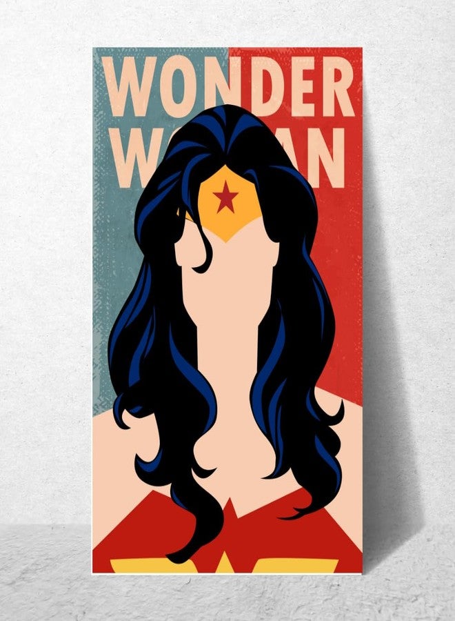 GRAY WALL Good Hope Hollywood Movie Poster Wonder Woman Comic Poster - 12x18 Inch Wall Art for Superhero Fans | Vintage DC Comics Style Decor for Home, Office, or Bedroom - Image 3