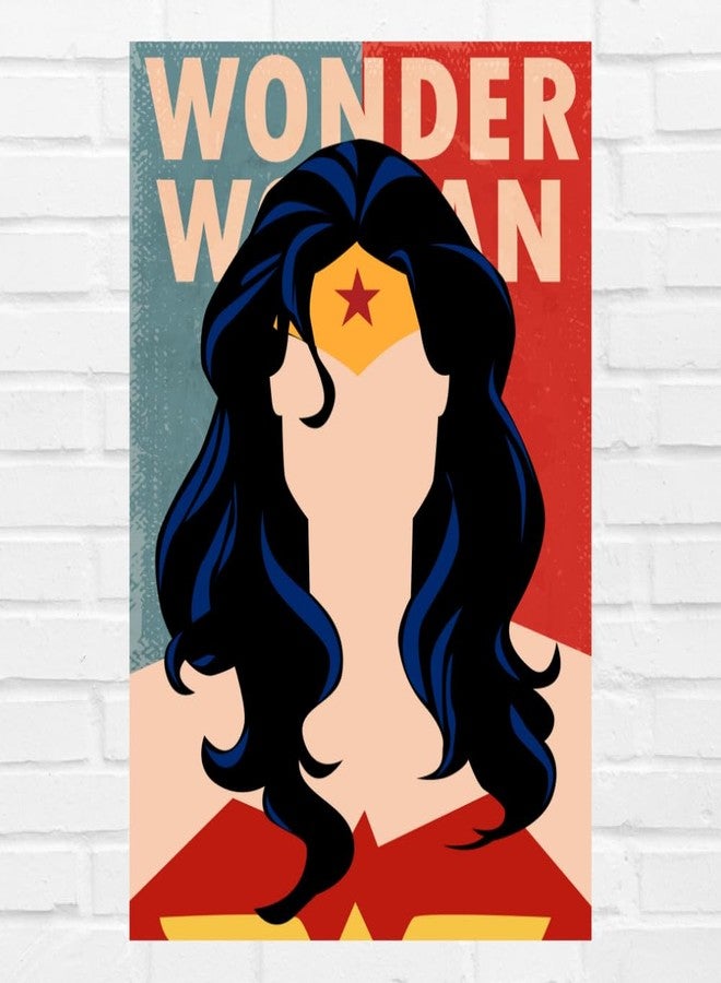 GRAY WALL Good Hope Hollywood Movie Poster Wonder Woman Comic Poster - 12x18 Inch Wall Art for Superhero Fans | Vintage DC Comics Style Decor for Home, Office, or Bedroom - Image 1