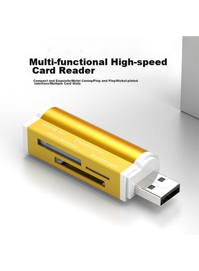 Linkstone Liantuo Usb High-speed Sd/tf/ms/m2 Card Multi-function Reader, Compatible With Camera Memory Cards, Dash Cam, Drone, Computer, Handheld Memory Cards, Metal Card Reader - Image 4