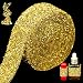 Locacrystal Bling Rhinestones Ribbon SelfAdhesive Iron on Resin Diamond Crystal Ribbon Wrap Roll DIY Rhinestone Stickers for Wedding Clothing Cars Crafts Dress DecorationGold118inch x 3yard - Image 2