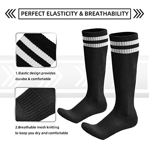 AITUSI Soccer Shin Guards for Kids Youth, Shin Pads and Long Soccer Socks for 3-15 Years Old Boys Girls Toddler Children Teenagers, Soccer Equipment for Football Games - Image 5