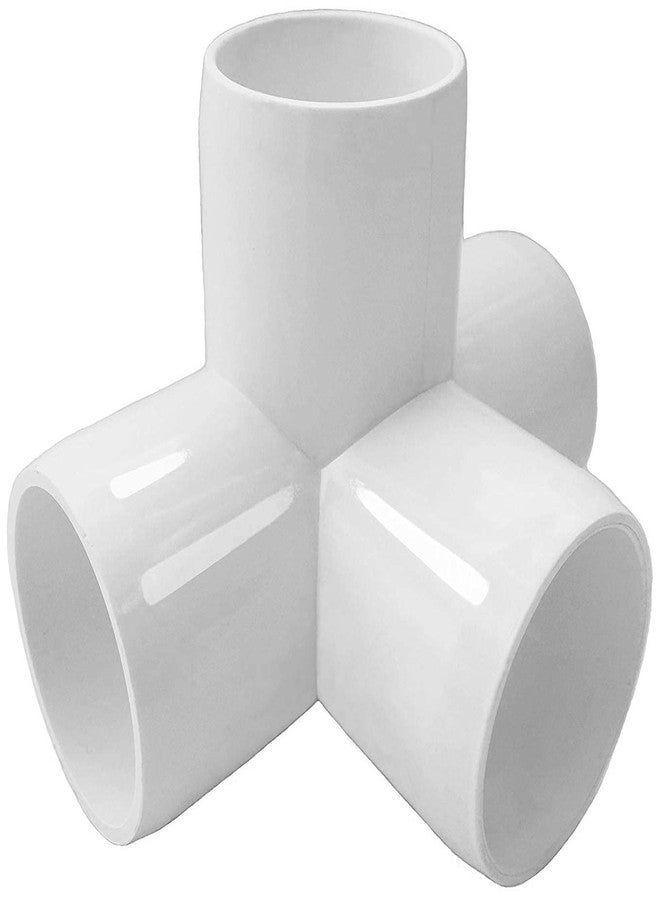 DMAKS® 4 way pipe fittings, Easy To Connect Impact Resistant Stable1/2 inch UPVC 4 WAY ELBOW Connector for Furniture Installation for Tent Connection (8pc) - Image 2