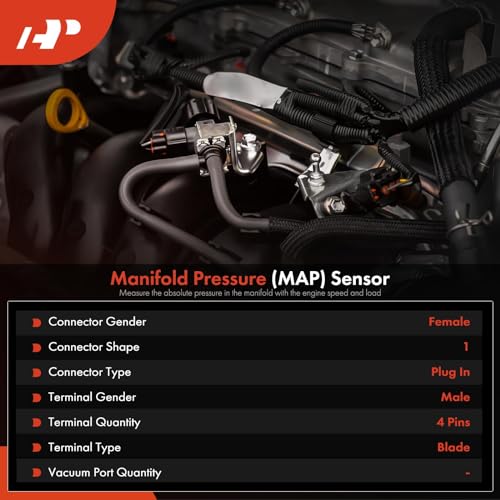 A-Premium Manifold Absolute Pressure MAP Sensor Compatible with Mini Cooper/Cooper Countryman 2011-2014 Cooper Paceman 2013-2014 1.5L 1.6L 2.0L - Image 2