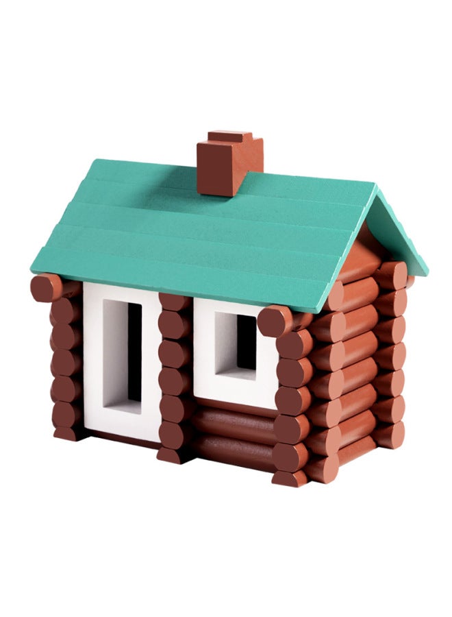 Free Combination DIY Forest Hut Gift Children's Handmade Building Block Toy Educational Wooden Assembled Windmill House-Specifications:Forest Hut Customized Model - Image 1