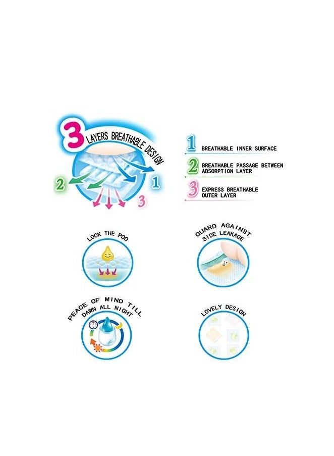 Merries diapers M64 pcs,6-11kg, Ultra-thin breathable diapers for both girls and boys,Pack of 2 - Image 2