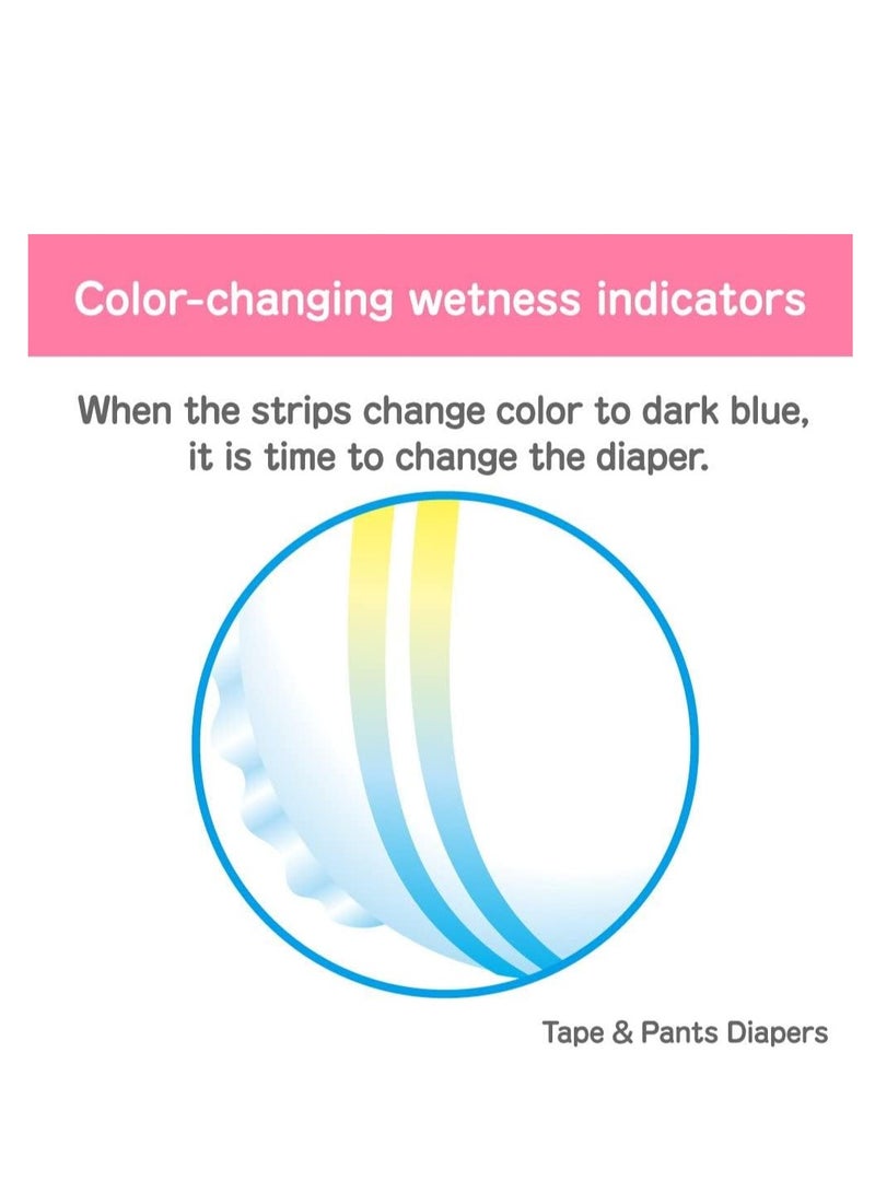 Merries diapers M64 pcs,6-11kg, Ultra-thin breathable diapers for both girls and boys,Pack of 2 - Image 4