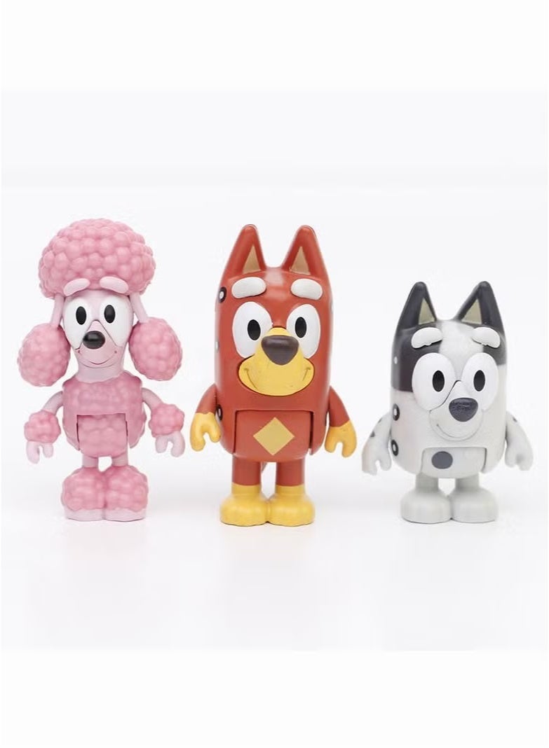 Bukela Bluey's Family And Friends Toys Set 8 pcs Action Figures 5-8cm - Image 3