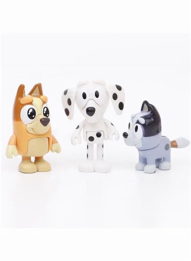 Bukela Bluey's Family And Friends Toys Set 8 pcs Action Figures 5-8cm - Image 2