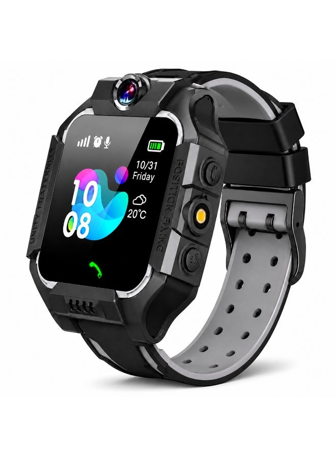 ساعة ذكية Z7A للأطفال، مزودة ب GPS وكاميرا، مقاس 38 مم - اسود - Image 1