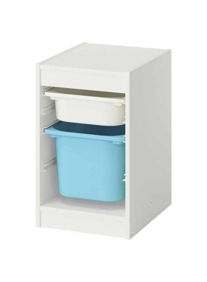 Zaboon Storage Combination, White/Light Blue, 34X44X56 Cm - Image 1
