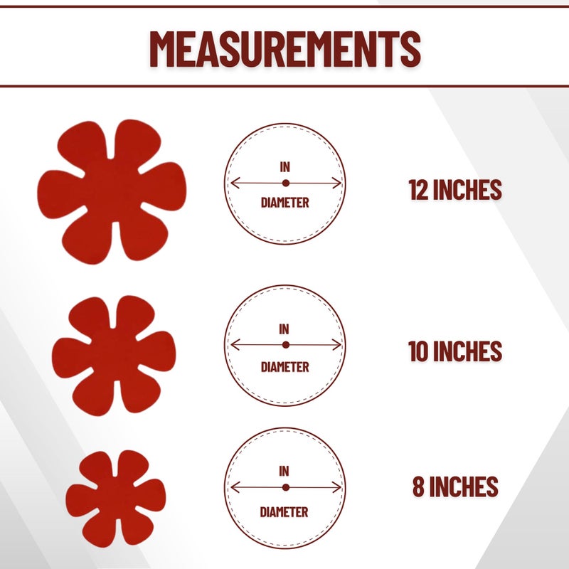 Evelots Pot and Pan Scratch Protectors for Stacking -12 Pack- Ceramic, Glass Cookware Divider, Nonstick Pad -Soft Anti-Slip Felt Separator - No Scratching or Marring When Stacking - 3 Convenient Sizes - Image 4