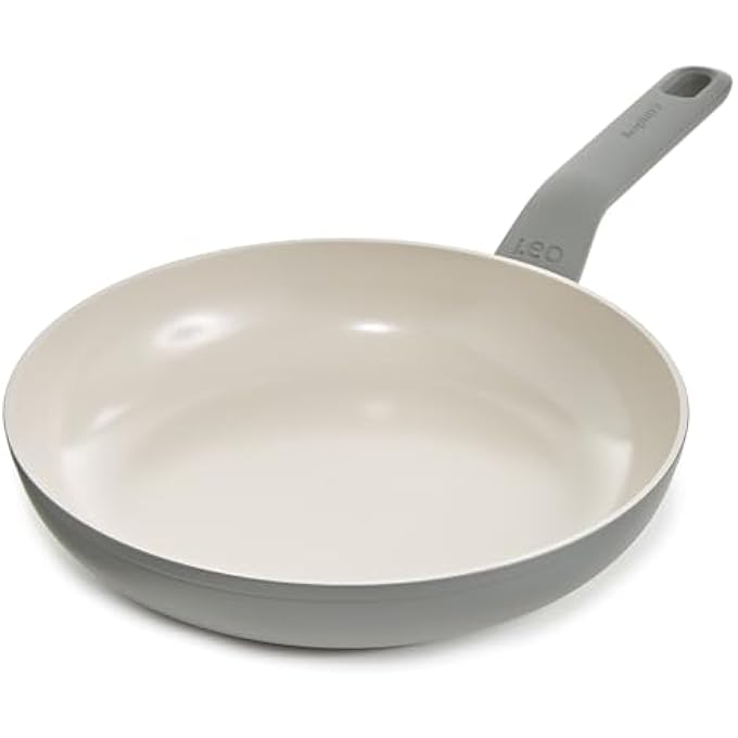 بيرجوف مقلاة سيراميك غير لاصقة من Balance، مقلاة 95، ألومنيوم معاد تدويره، طلاء غير سام، مقبض StayCool، مقلاة حثية 100، طهي صحي مستدام، Moonmist - Image 1