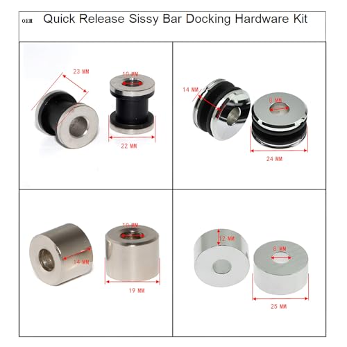 KASIMT Quick Release Luggage Racks Sissy Bar Docking Hardware Kit Fits for Harley Davidson Touring Electra Road Street Glide Road King - Image 3