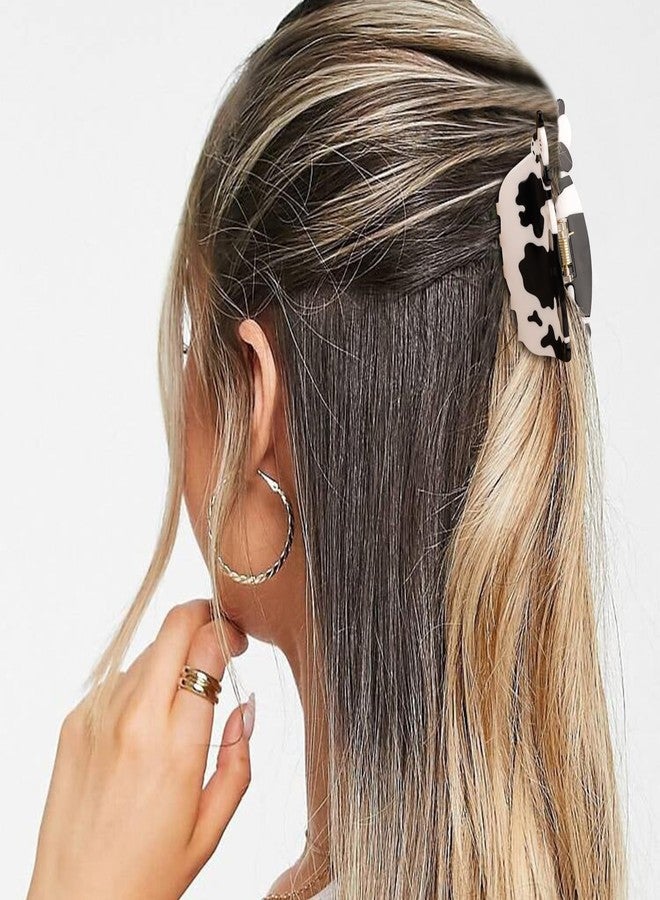Hapdoo Cow Print Stuff, Hapdo Cow Hair Clips Gifts for Women, Cute, Acetate Funny Farm Animal Hair Claw Clip Western Hair Accessories - Image 4