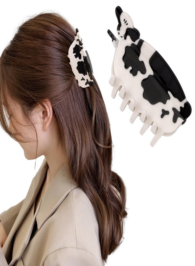 Hapdoo Cow Print Stuff, Hapdo Cow Hair Clips Gifts for Women, Cute, Acetate Funny Farm Animal Hair Claw Clip Western Hair Accessories - Image 1