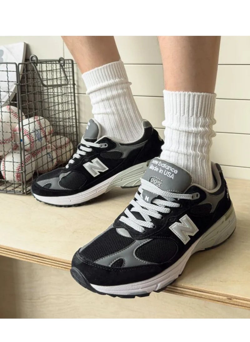 New Balance 993 Casual Athlesiure/Colorblock Sneakers Shoes Gray/Black For Men/Women/Students  - Image 2