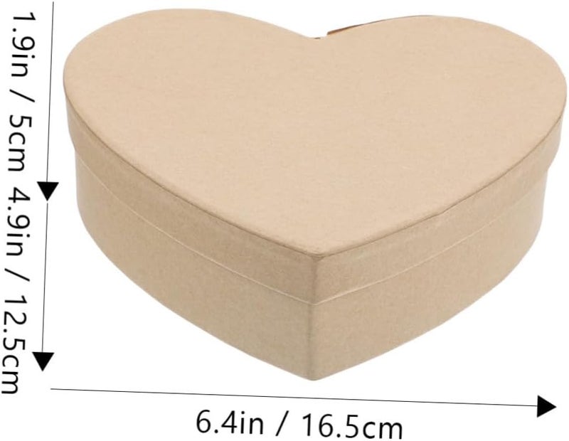 BESTOYARD Box Love Kraft Paper Box Lipstick Case Heart Shaped Cardboard Cosmetics Case Paper Mache Anniversary Presents Heart-shaped Flowers Bride, 14W29M09DUQDSV7F - Image 5