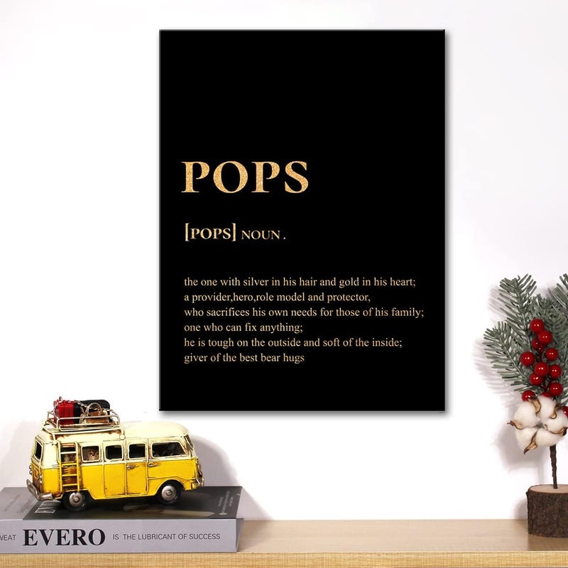 JerLoe Inspirational Gold Foil Canvas Wall Art - Image 5