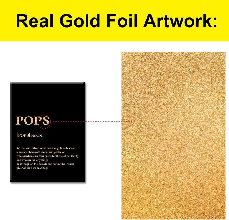 JerLoe Inspirational Gold Foil Canvas Wall Art - Image 3