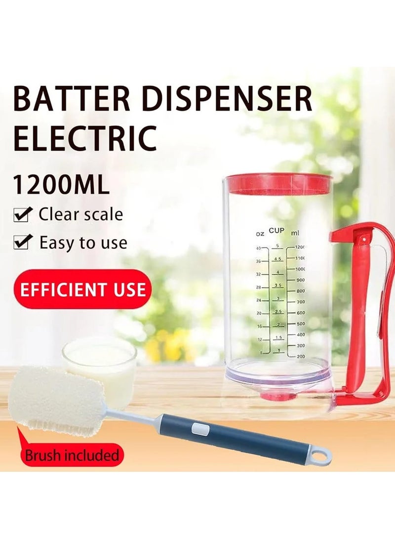 Pancake Maker, Cake Batter Dispenser and Mixing System, Cordless Battery Operated Electric Mixer Dispenser, Pancake, Cake and Waffle Batter Maker - Image 4
