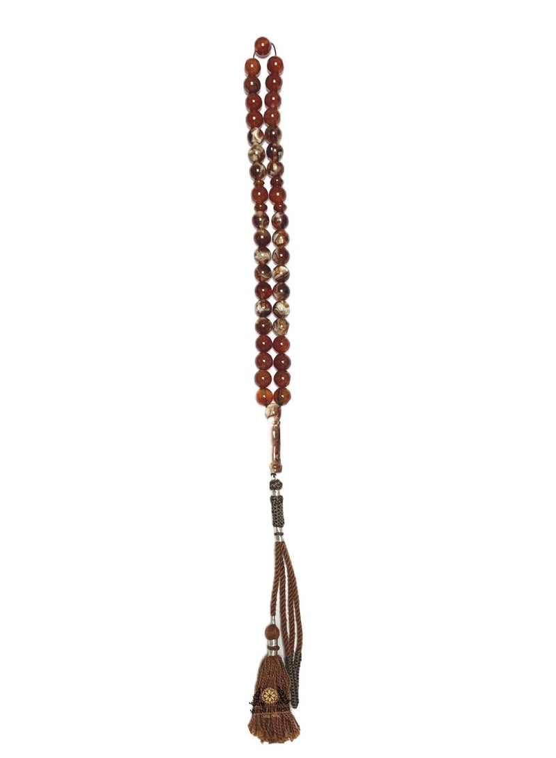 Miracle Empire 33 Islamic Prayer Beads Carnelian Combination  - Image 2