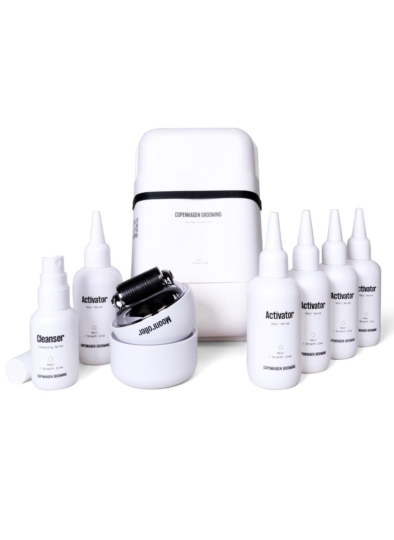 Copenhagen Grooming - Copenhagen Grooming Men Hair Growth Kit wThe Activator Hair Growth Serum  The Moonroller Hair Follicle Stimulator  Gentle and Efficient Hair Regrowth Treatment for Men 250 days - Image 1