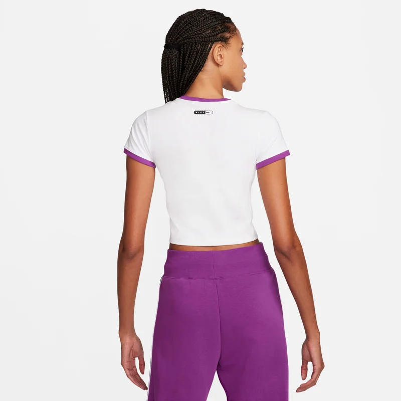 Nike White Women's Sportswear Essential Crop Top for Women | Best Price UAE