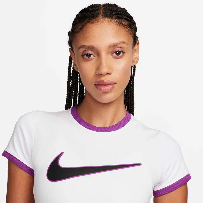 Nike White Women's Sportswear Essential Crop Top for Women | Best Price UAE