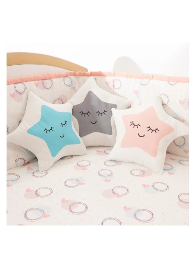 Yellow Doodle Yellow Doodle Cushion - Star Shape - Blue  - Image 2