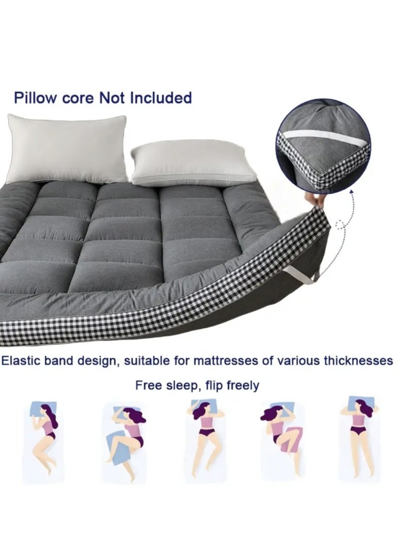 Floor Mattress Futon, Roll-Up Portable Mattress, Camping Mattress, GuestRoom Mattress, Tatami Sleeping mat，Comfortable for Autumn And Winter，Suitable for Bedroom,Apartment, Dorm - Multiple Colors - Image 3