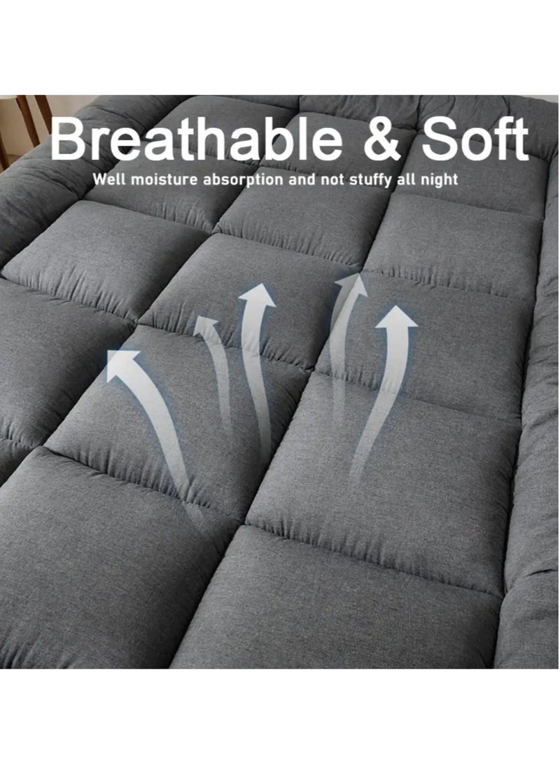 Floor Mattress Futon, Roll-Up Portable Mattress, Camping Mattress, GuestRoom Mattress, Tatami Sleeping mat，Comfortable for Autumn And Winter，Suitable for Bedroom,Apartment, Dorm - Multiple Colors - Image 5