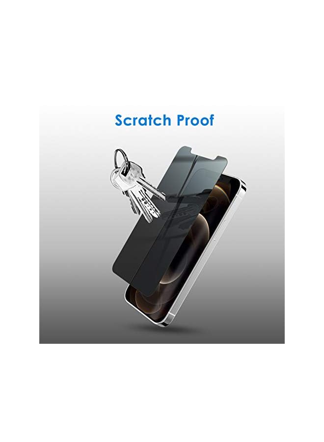 Jetech Privacy Screen Protector For Iphone 12 Pro Max 6.7-Inch, Anti Spy Tempered Glass Film, 2-Pack - Image 4