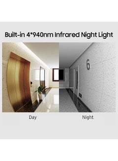 Xiaomi Smart Doorbell, 3 Home Wireless Security Camera, 2K Ultra-clear Infrared Night Vision, 180° Wide View, Two-way Audio Phone Alerts, for Real-time Supervision  - Image 3